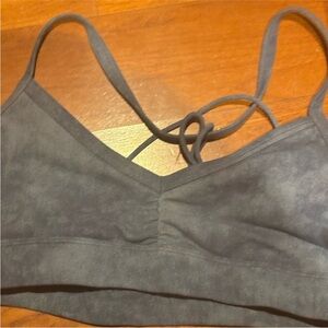 ALO Yoga Charcoal Sports Bra